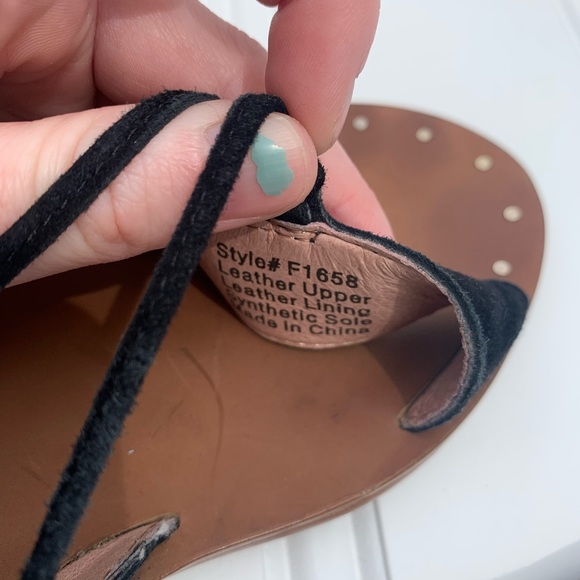 Madewell Black Bridget Lace Up Gladiator Sandal - Picture 5 of 8